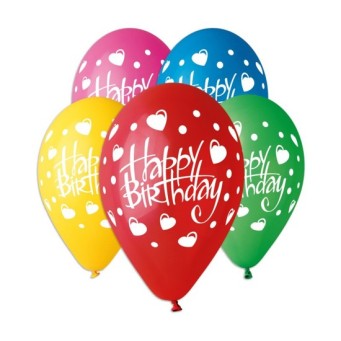 Балони GEMAR "HAPPY BIRTHDAY" 30см.