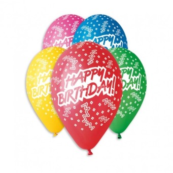 Балони GEMAR "HAPPY BIRTHDAY" 30см.