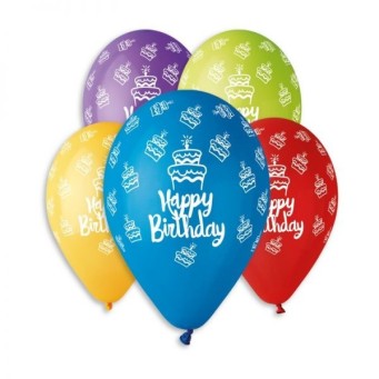Балони GEMAR "HAPPY BIRTHDAY" 30см.